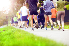 People exercising and keeping fit