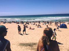 Beach at the Australian Open of Surfing