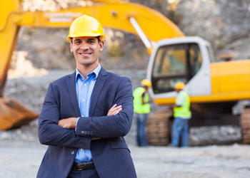 Man on construction site